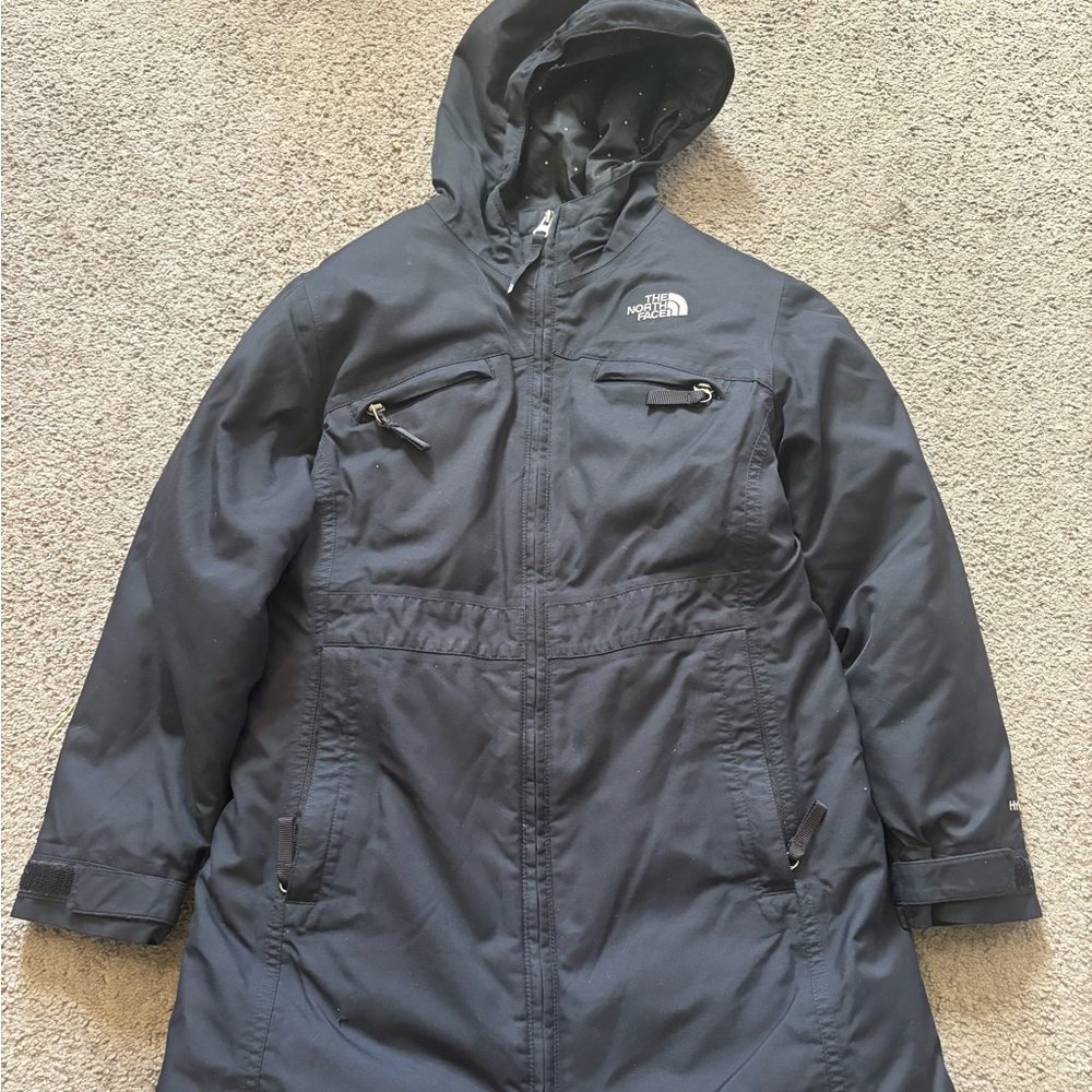 The North Face Kids Black Hooded Winter Coat